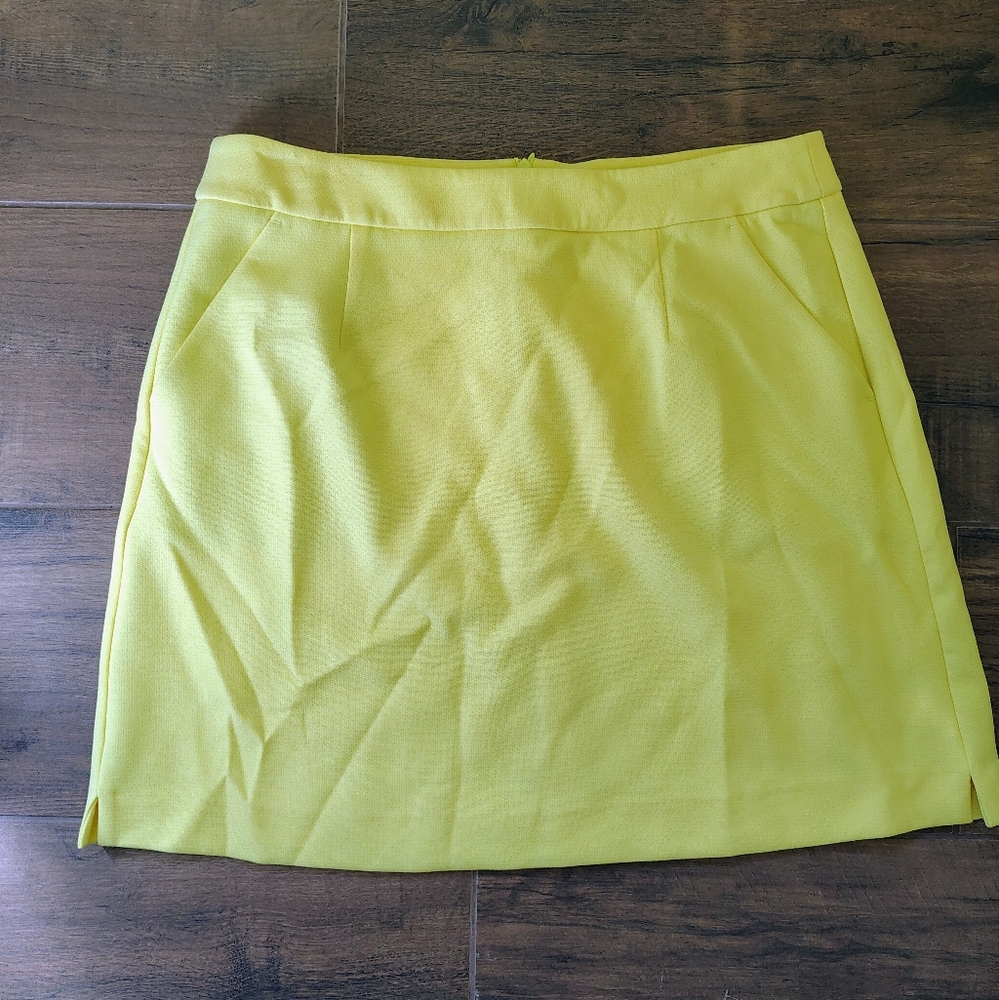 French Connection Women's Adisa Lemon Tonic Shirt Skirt Size 10